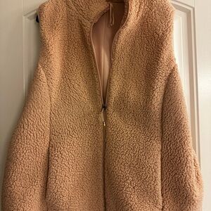 CALIA by Carrie Underwood Tan Teddy Jacket